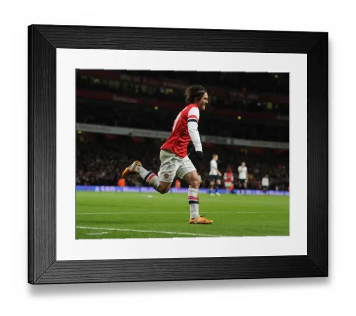 Framed Print : Arsenal's Rosicky Scores Brace: Unforgettable FA Cup Moment Against Tottenham, 2014