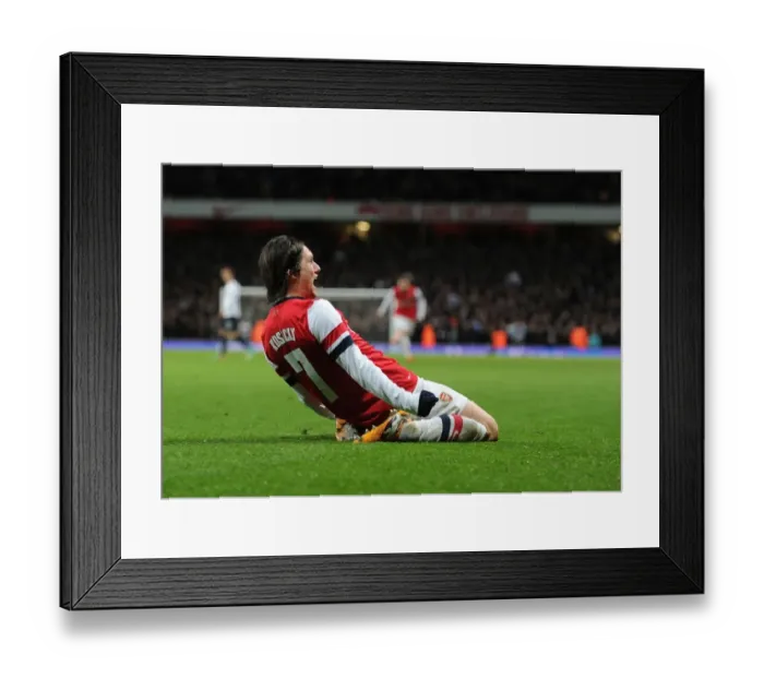 Framed Print : Arsenal's Rosicky Scores in FA Cup Victory over Tottenham