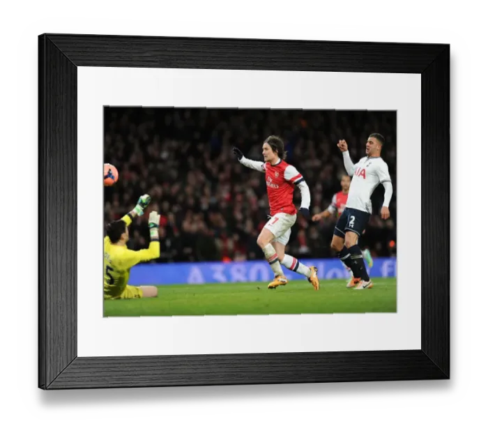Framed Print : Arsenal's Rosicky Scores Chip Over Lloris: Arsenal v Tottenham FA Cup Third Round Framed Print : Arsenal's Rosicky Scores Chip Over Lloris: Arsenal v Tottenham FA Cup Third Round