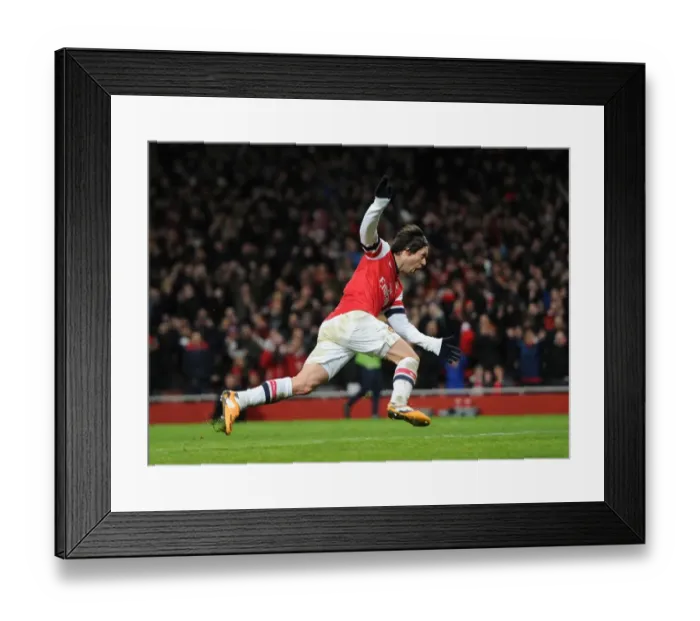Framed Print : Tomas Rosicky's Brace: Arsenal's FA Cup Victory Over Tottenham, 2014