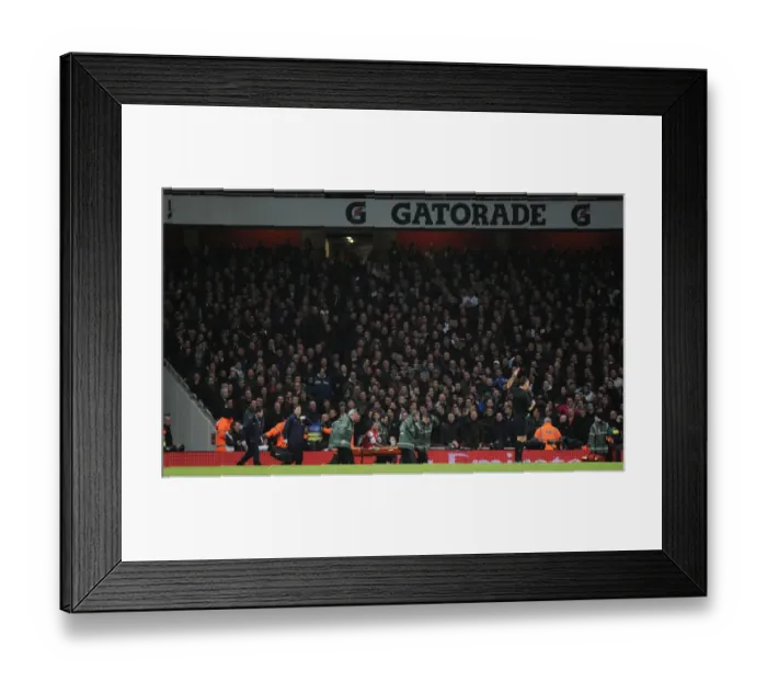 Framed Print : Heartbreaking Injury: Theo Walcott's Exit Crushes Arsenal's FA Cup Hopes Against Tottenham