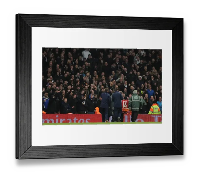 Framed Print : Theo Walcott's Heartbreaking Injury: Arsenal vs. Tottenham in FA Cup Third Round