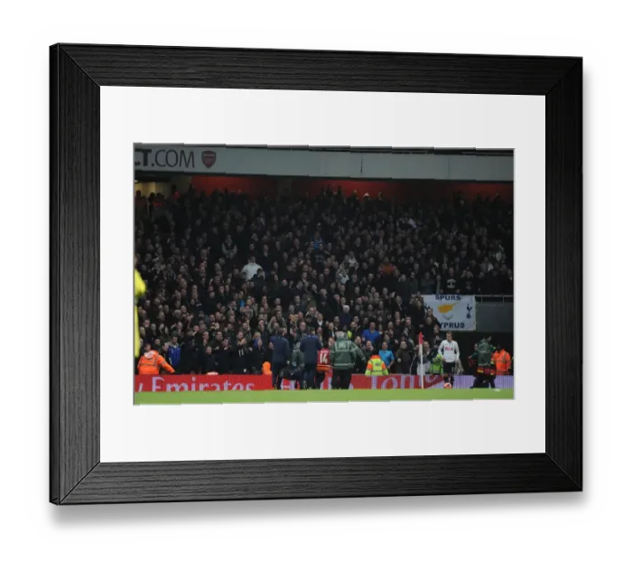 Framed Print : Theo Walcott's Devastating Injury: Arsenal's FA Cup Hopes Shattered Against Tottenham
