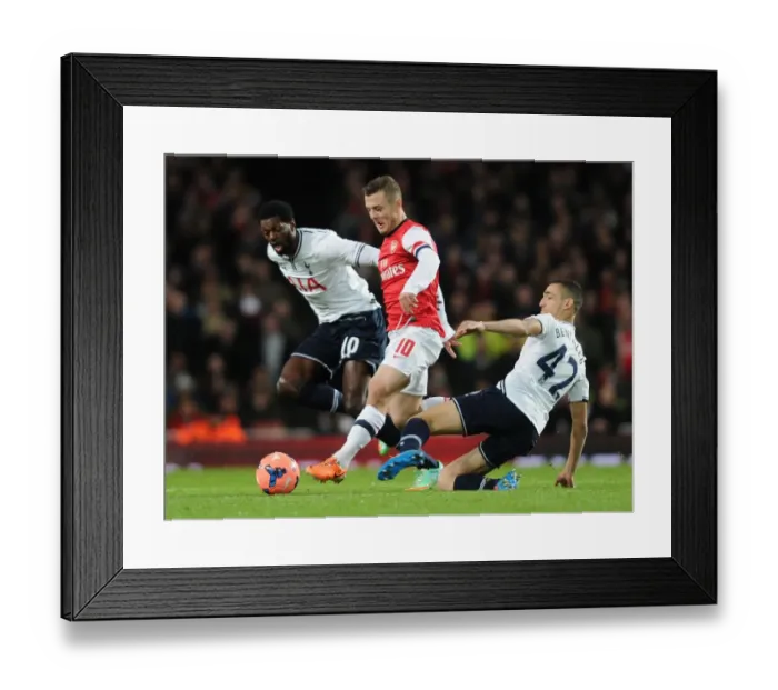 Framed Print : Clash of Rivals: Arsenal vs. Tottenham in the FA Cup Third Round - Battle of the Midfielders