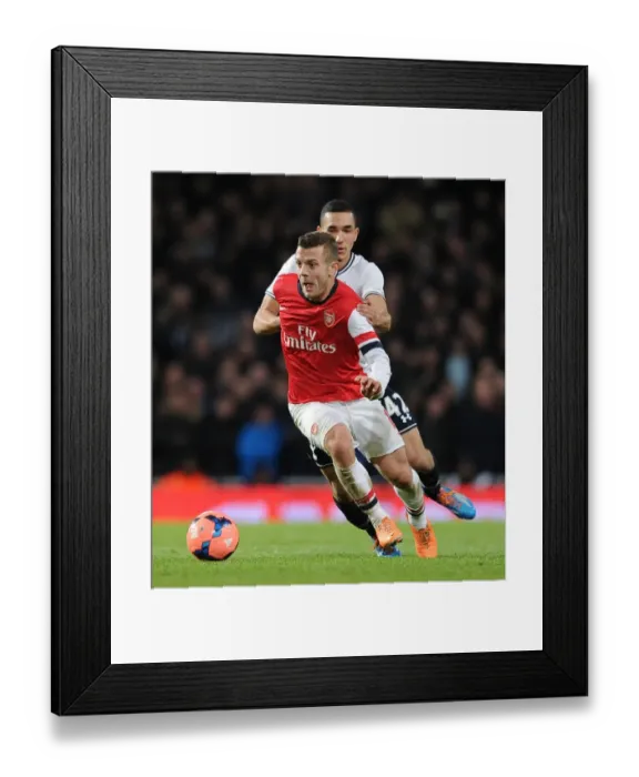 Framed Print : Arsenal's Jack Wilshere Outmaneuvers Tottenham's Nabil Bentaleb in FA Cup Clash