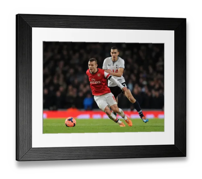 Framed Print : Arsenal's Jack Wilshere Overpowers Bentaleb in FA Cup Battle: Arsenal vs. Tottenham 2013-14 Framed Print : Arsenal's Jack Wilshere Overpowers Bentaleb in FA Cup Battle: Arsenal vs. Tottenham 2013-14