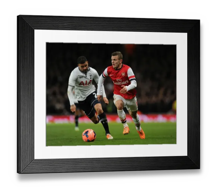 Framed Print : Arsenal's Jack Wilshere Surges Past Tottenham's Kyle Walker in FA Cup Clash Framed Print : Arsenal's Jack Wilshere Surges Past Tottenham's Kyle Walker in FA Cup Clash