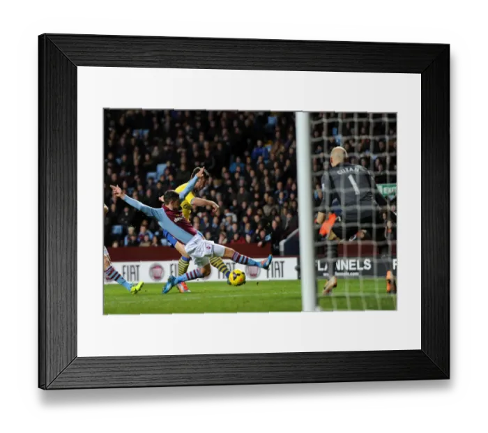Framed Print : Olivier Giroud Scores Arsenal's Second Goal Against Aston Villa in 2013-14 Premier League Framed Print : Olivier Giroud Scores Arsenal's Second Goal Against Aston Villa in 2013-14 Premier League