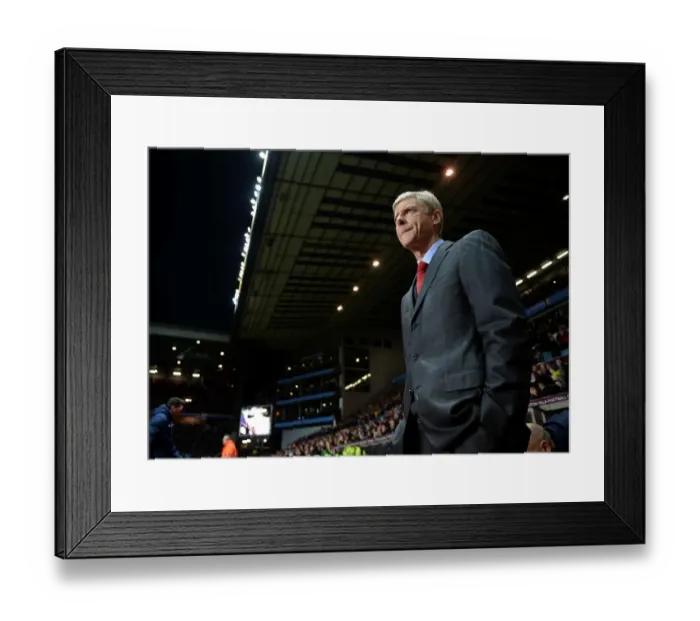 Framed Print : Arsene Wenger Before Aston Villa vs Arsenal, Premier League 2013-14 Framed Print : Arsene Wenger Before Aston Villa vs Arsenal, Premier League 2013-14