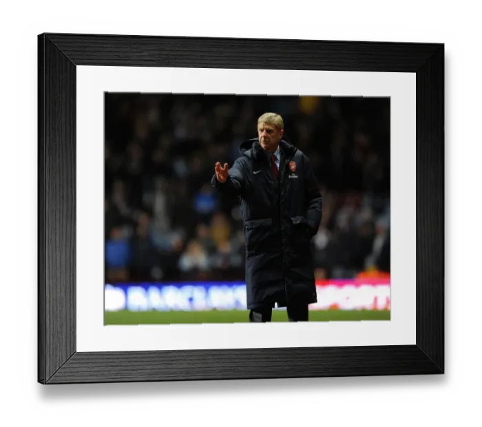 Framed Print : Arsene Wenger at Aston Villa: Arsenal vs. Villa, Premier League 2013-14 Framed Print : Arsene Wenger at Aston Villa: Arsenal vs. Villa, Premier League 2013-14
