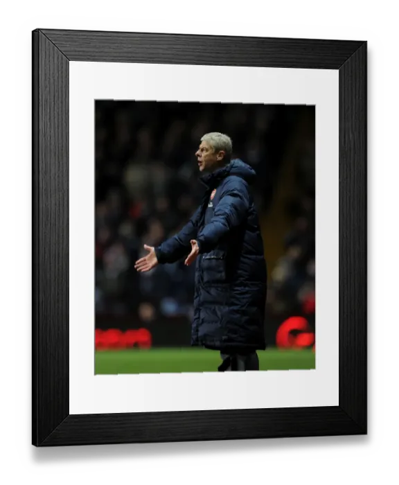 Framed Print : Arsene Wenger Leads Arsenal Against Aston Villa in Premier League (January 2014) Framed Print : Arsene Wenger Leads Arsenal Against Aston Villa in Premier League (January 2014)
