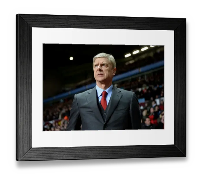 Framed Print : Arsene Wenger at Aston Villa vs Arsenal, Premier League 2013-14 Framed Print : Arsene Wenger at Aston Villa vs Arsenal, Premier League 2013-14