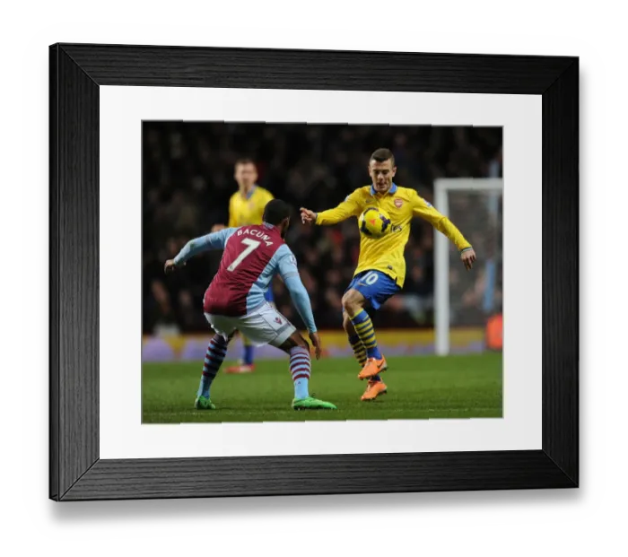 Framed Print : Jack Wilshere Faces Off Against Leandro Bacuna: Aston Villa vs. Arsenal, Premier League 2013-14 Framed Print : Jack Wilshere Faces Off Against Leandro Bacuna: Aston Villa vs. Arsenal, Premier League 2013-14