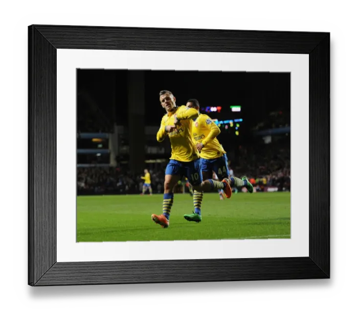 Framed Print : Jack Wilshere's Goal: Aston Villa vs. Arsenal, Premier League 2013-14 Framed Print : Jack Wilshere's Goal: Aston Villa vs. Arsenal, Premier League 2013-14