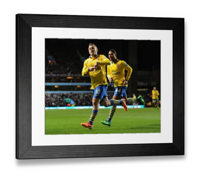 Framed Print : Wilshere's Stunner: Arsenal's First Goal vs. Aston Villa (2013-14) Framed Print : Wilshere's Stunner: Arsenal's First Goal vs. Aston Villa (2013-14)