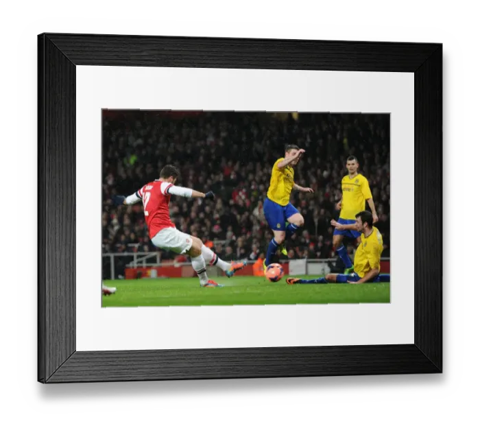 Framed Print : Olivier Giroud Scores Third Goal Against Coventry City in FA Cup Fourth Round Framed Print : Olivier Giroud Scores Third Goal Against Coventry City in FA Cup Fourth Round