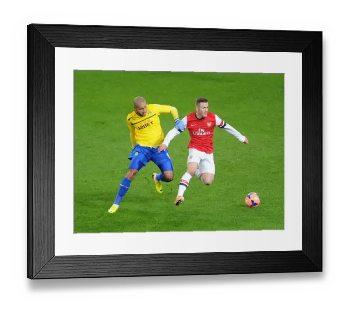 Framed Print : Jack Wilshere Outpaces Leon Clarke in FA Cup Showdown: Arsenal vs. Coventry City (2013-14) Framed Print : Jack Wilshere Outpaces Leon Clarke in FA Cup Showdown: Arsenal vs. Coventry City (2013-14)