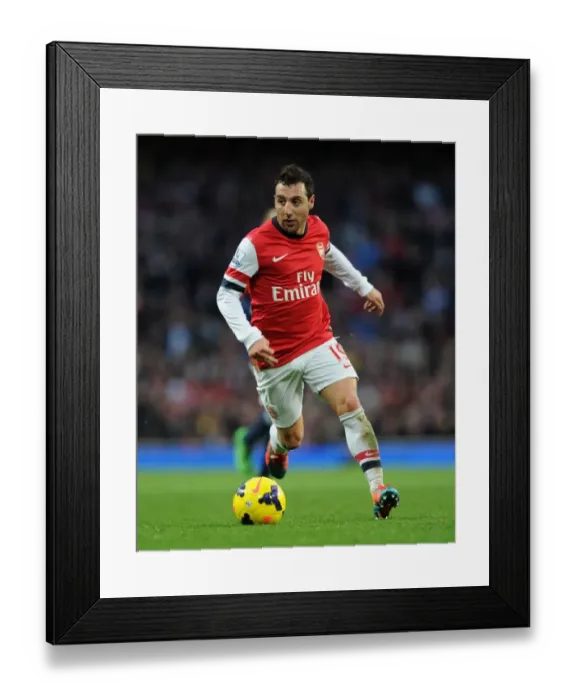 Framed Print : Santi Cazorla in Action: Arsenal vs Fulham, Premier League 2013-14 Framed Print : Santi Cazorla in Action: Arsenal vs Fulham, Premier League 2013-14