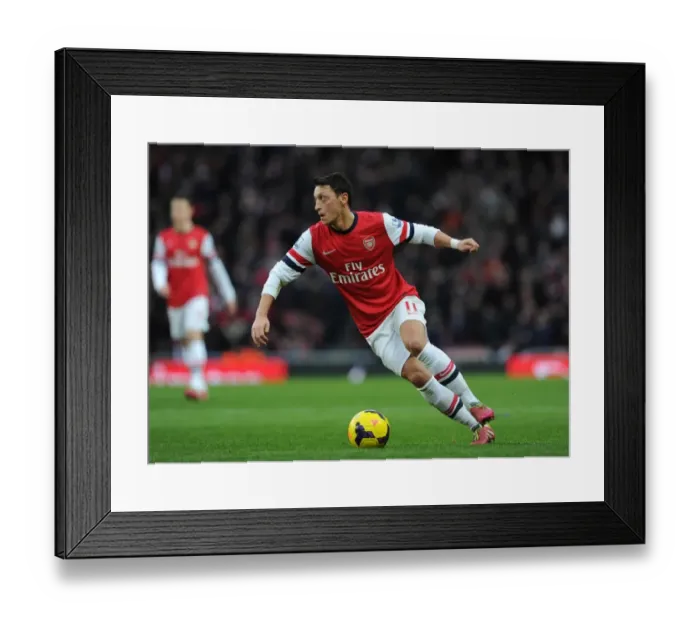 Framed Print : Mesut Ozil (Arsenal). Arsenal 2: 0 Fulham. Barclays Premier League. Emirates Stadium, 18 / 1 / 14 Framed Print : Mesut Ozil (Arsenal). Arsenal 2: 0 Fulham. Barclays Premier League. Emirates Stadium, 18 / 1 / 14