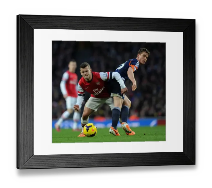 Framed Print : Intense Rivalry: Wilshere vs Parker Battle at Arsenal vs Fulham, Premier League 2014 Framed Print : Intense Rivalry: Wilshere vs Parker Battle at Arsenal vs Fulham, Premier League 2014