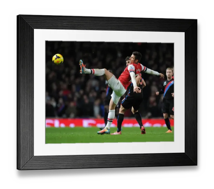 Framed Print : Clash at Emirates: Giroud vs Jedinak in Arsenal vs Crystal Palace Premier League Showdown Framed Print : Clash at Emirates: Giroud vs Jedinak in Arsenal vs Crystal Palace Premier League Showdown