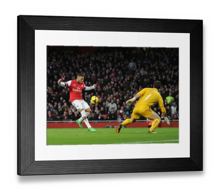 Framed Print : Alex Oxlade-Chamberlain Scores the Winner: Arsenal vs. Crystal Palace, Premier League 2013-14 Framed Print : Alex Oxlade-Chamberlain Scores the Winner: Arsenal vs. Crystal Palace, Premier League 2013-14