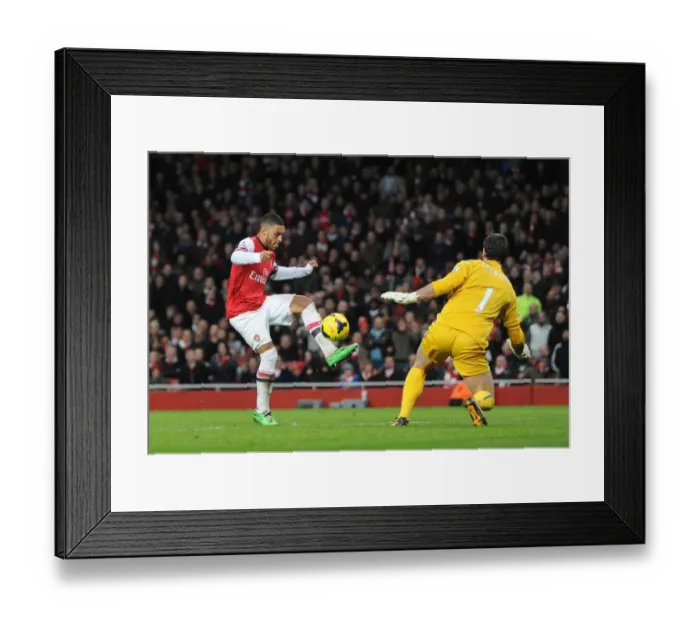 Framed Print : Alex Oxlade-Chamberlain Scores the Winning Goal: Arsenal's Triumph over Crystal Palace in the Premier League 2013-14 Framed Print : Alex Oxlade-Chamberlain Scores the Winning Goal: Arsenal's Triumph over Crystal Palace in the Premier League 2013-14