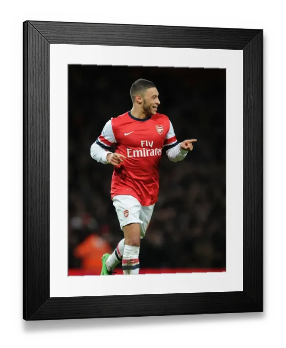 Framed Print : Alex Oxlade-Chamberlain's Brace: Arsenal vs Crystal Palace, Premier League 2013-14