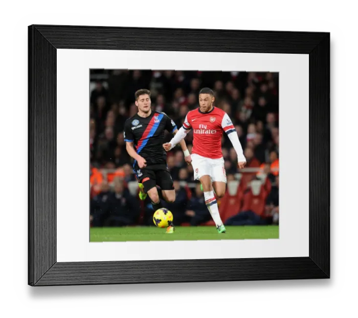 Framed Print : Alex Oxlade-Chamberlain Surges Past Joel Ward in Arsenal's Battle Against Crystal Palace Framed Print : Alex Oxlade-Chamberlain Surges Past Joel Ward in Arsenal's Battle Against Crystal Palace