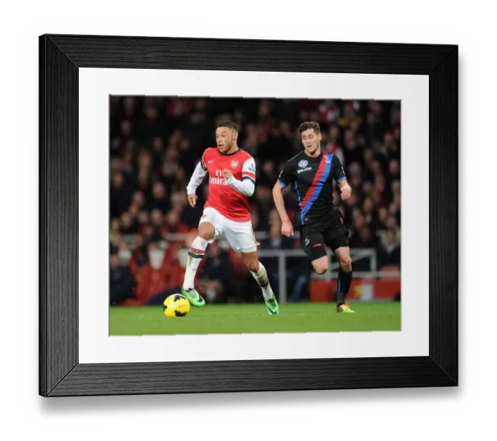 Framed Print : Alex Oxlade-Chamberlain Outsmarts Joel Ward: Arsenal's Triumph Over Crystal Palace