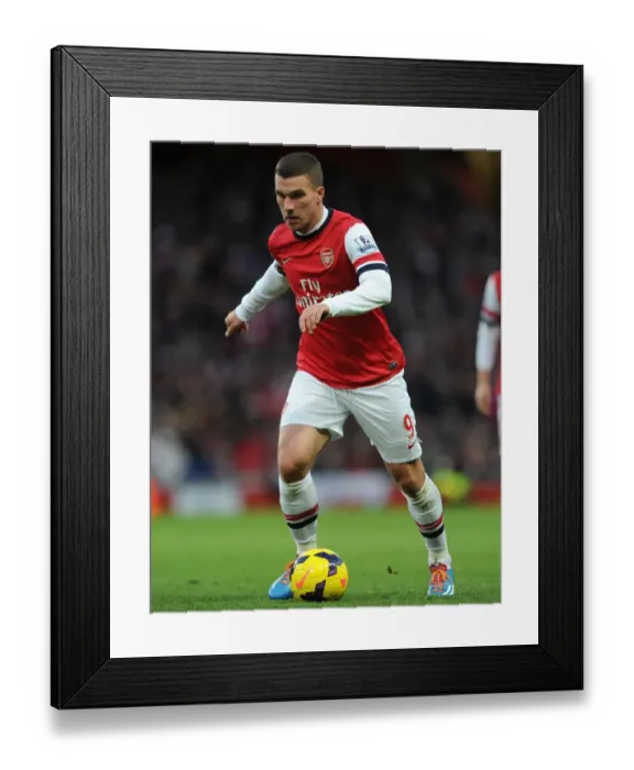Framed Print : Arsenal's Lukas Podolski Scores in 2:0 Victory over Crystal Palace in Barclays Premier League at Emirates Stadium (Feb 2014) Framed Print : Arsenal's Lukas Podolski Scores in 2:0 Victory over Crystal Palace in Barclays Premier League at Emirates Stadium (Feb 2014)