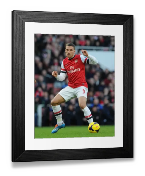 Framed Print : Lukas Podolski in Action: Arsenal vs Crystal Palace, Premier League 2013-14 Framed Print : Lukas Podolski in Action: Arsenal vs Crystal Palace, Premier League 2013-14