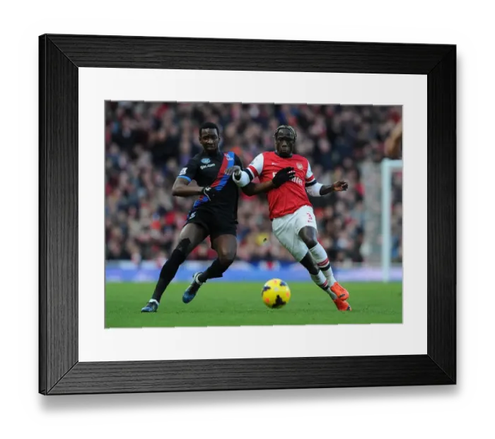 Framed Print : Clash at Emirates: Sagna vs. Bolasie - Arsenal vs. Crystal Palace, Premier League