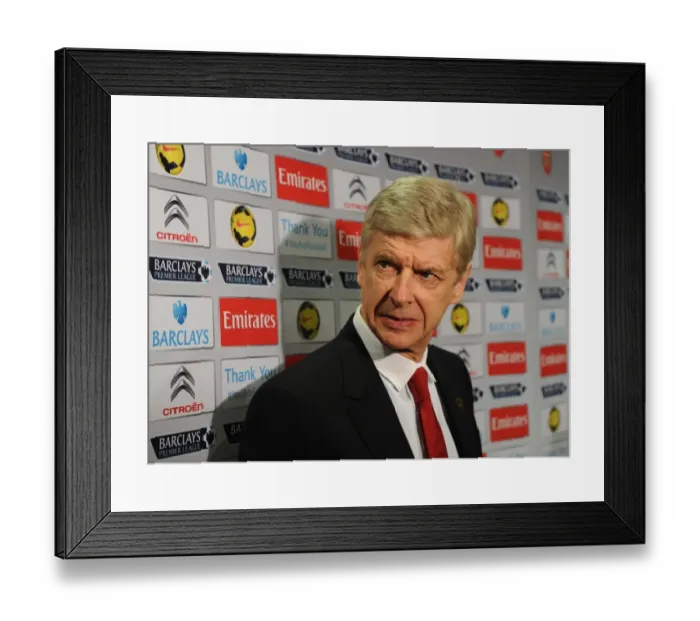 Framed Print : Arsene Wenger - Arsenal Manager Pre-Match Interview vs Crystal Palace (2013-14) Framed Print : Arsene Wenger - Arsenal Manager Pre-Match Interview vs Crystal Palace (2013-14)