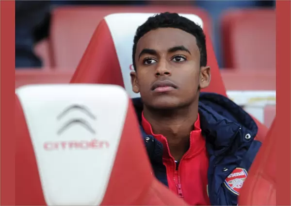 Gedion Zelalem (Arsenal) before the match. Arsenal 2: 0 Crystal Palace. Barclays Premier League