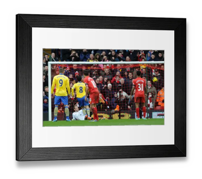 Framed Print : Mikel Arteta Scores Penalty Against Liverpool in Premier League Showdown, 2013-14 Framed Print : Mikel Arteta Scores Penalty Against Liverpool in Premier League Showdown, 2013-14
