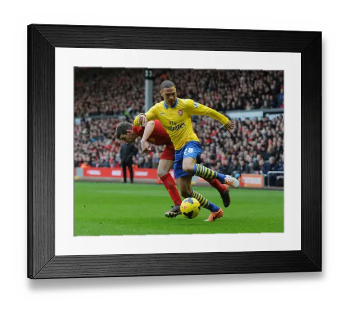 Framed Print : Gibbs vs. Flanagan: Premier League Showdown - Arsenal vs. Liverpool (2013-14) Framed Print : Gibbs vs. Flanagan: Premier League Showdown - Arsenal vs. Liverpool (2013-14)