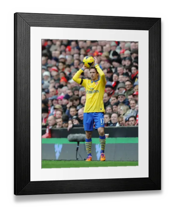 Framed Print : Nacho Monreal in Action: Liverpool vs Arsenal, Premier League 2013-14 Framed Print : Nacho Monreal in Action: Liverpool vs Arsenal, Premier League 2013-14