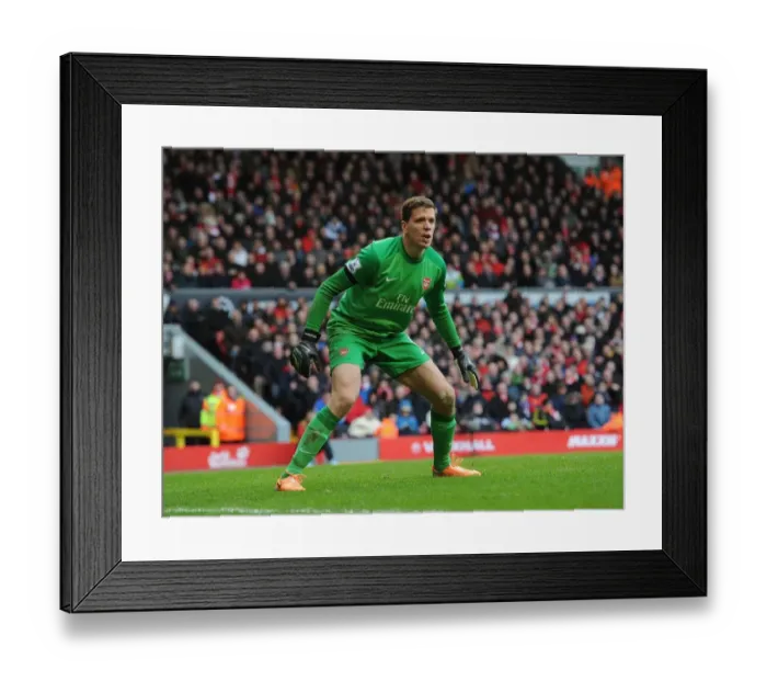 Framed Print : Wojciech Szczesny's Unyielding Performance at Anfield (2013-14)