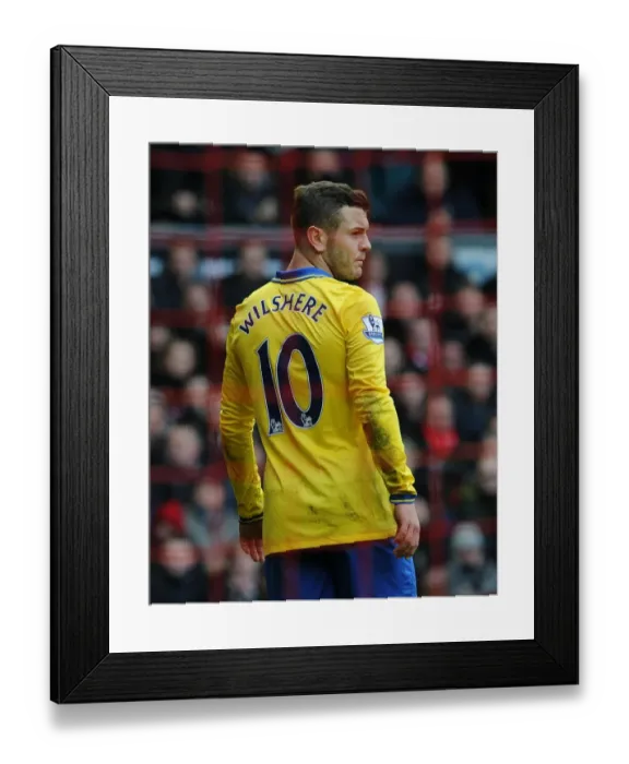 Framed Print : Jack Wilshere: In Action Against Liverpool, Premier League 2013-14