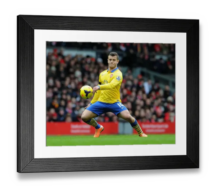 Framed Print : Jack Wilshere in Action: Liverpool vs. Arsenal, Premier League 2013-14 Framed Print : Jack Wilshere in Action: Liverpool vs. Arsenal, Premier League 2013-14