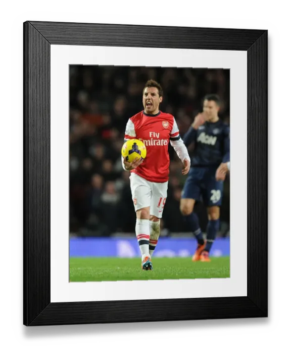 Framed Print : Santi Cazorla in Action: Arsenal vs Manchester United, Premier League 2013-14 Framed Print : Santi Cazorla in Action: Arsenal vs Manchester United, Premier League 2013-14