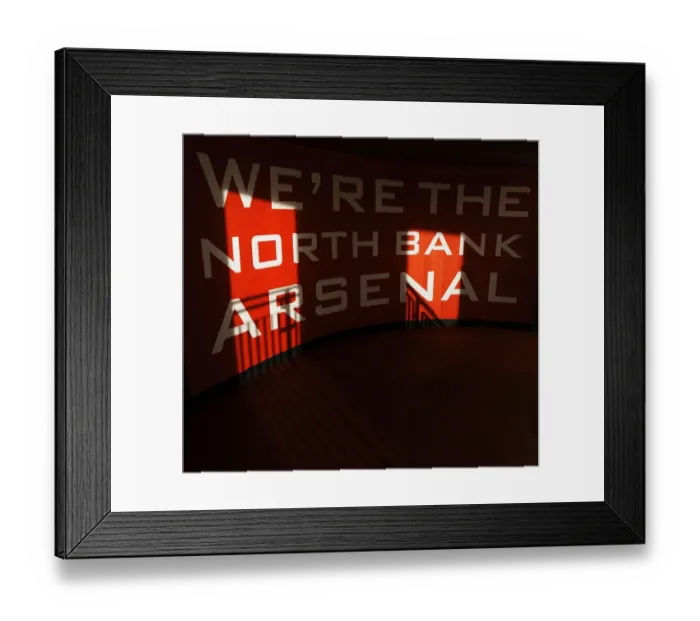 Framed Print : Arsenal vs Manchester United: Pre-Match Atmosphere in the North Bank, Emirates Stadium Framed Print : Arsenal vs Manchester United: Pre-Match Atmosphere in the North Bank, Emirates Stadium
