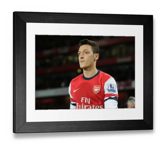 Framed Print : Mesut Ozil: Arsenal's Star Player Gears Up for Arsenal vs Manchester United (2013-14) Framed Print : Mesut Ozil: Arsenal's Star Player Gears Up for Arsenal vs Manchester United (2013-14)