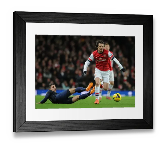 Framed Print : Rosicky Outmaneuvers Van Persie: Arsenal vs Manchester United, Premier League 2013-14 Framed Print : Rosicky Outmaneuvers Van Persie: Arsenal vs Manchester United, Premier League 2013-14