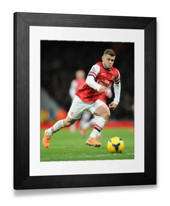 Framed Print : Jack Wilshere in Action: Arsenal vs Manchester United, Premier League 2013-14 Framed Print : Jack Wilshere in Action: Arsenal vs Manchester United, Premier League 2013-14