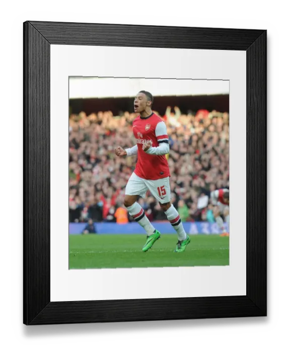 Framed Print : Alex Oxlade-Chamberlain's FA Cup Goal: Arsenal vs Liverpool (2013-14) Framed Print : Alex Oxlade-Chamberlain's FA Cup Goal: Arsenal vs Liverpool (2013-14)