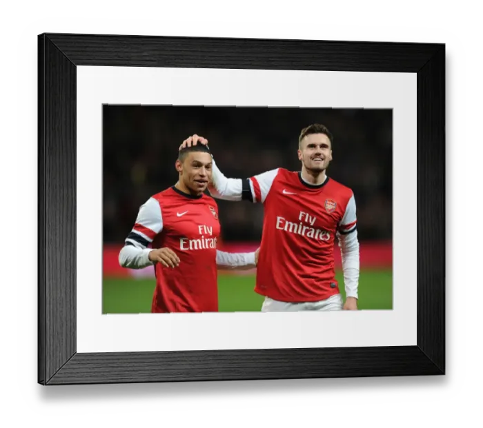 Framed Print : Arsenal FC: Oxlade-Chamberlain and Jenkinson's Euphoric FA Cup Victory over Liverpool Framed Print : Arsenal FC: Oxlade-Chamberlain and Jenkinson's Euphoric FA Cup Victory over Liverpool