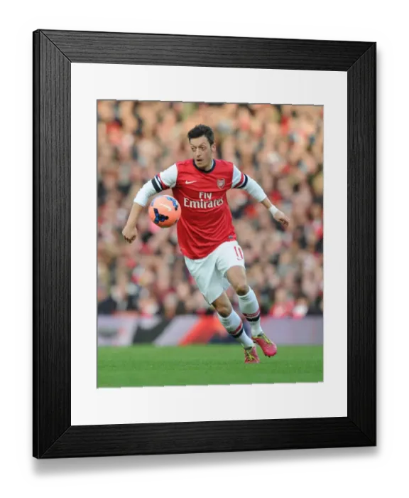 Framed Print : Mesut Oezil in Action: Arsenal vs Liverpool, FA Cup 2013-14