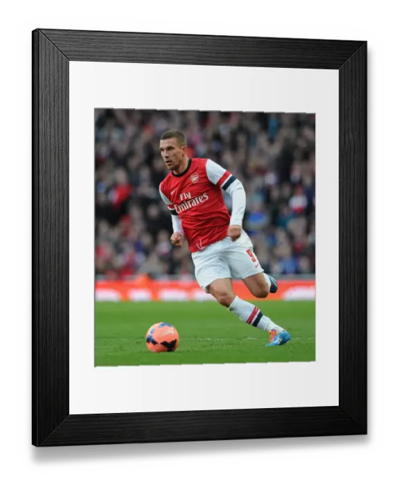 Framed Print : Lukas Podolski in Action: Arsenal vs Liverpool, FA Cup 2013-14 Framed Print : Lukas Podolski in Action: Arsenal vs Liverpool, FA Cup 2013-14